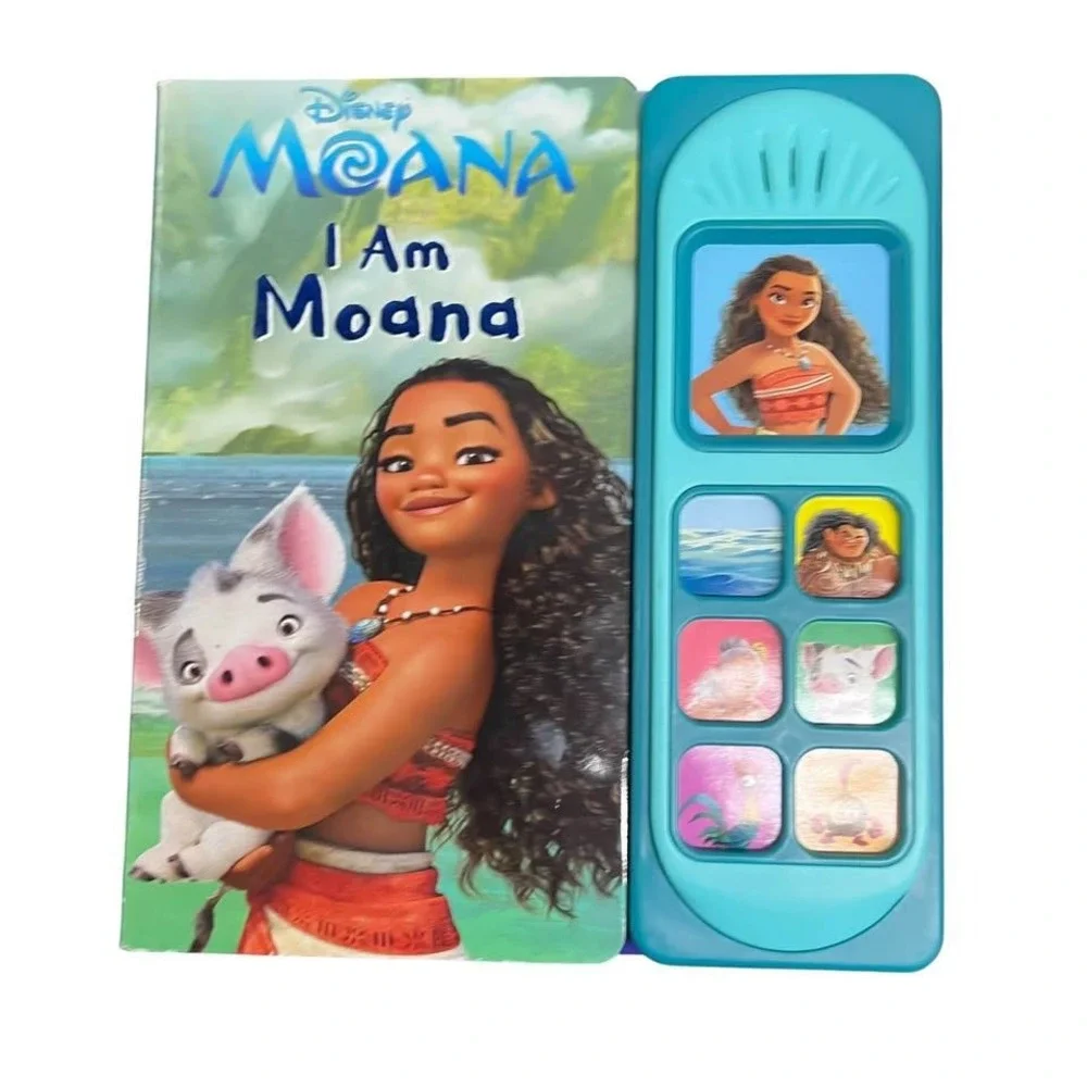Disney Moana Bundle Of 3 Items Fun Gifts Crossbody Purse Book With Sounds Squish